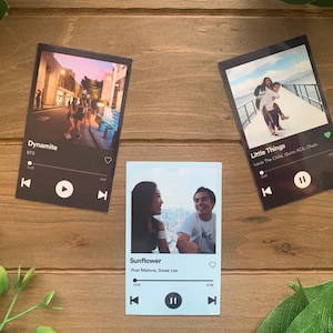 CUSTOMIZABLE Spotify Album Sticker | Scannable Spotify Code | Personalized Birthday / Anniversary Gift | Water Resistant Laptop Stickers