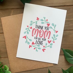 Tarjeta de felicitación del Día de la Madre / Día de la Madre / Tarjeta de felicitación de vacaciones / Tarjeta A2 en blanco / Tarjeta del Día de la Madre para mamás, tías, abuelas y madrinas