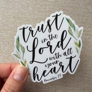 Faith Sticker Pack | Greenery Bible Verse Stickers | Scripture ...