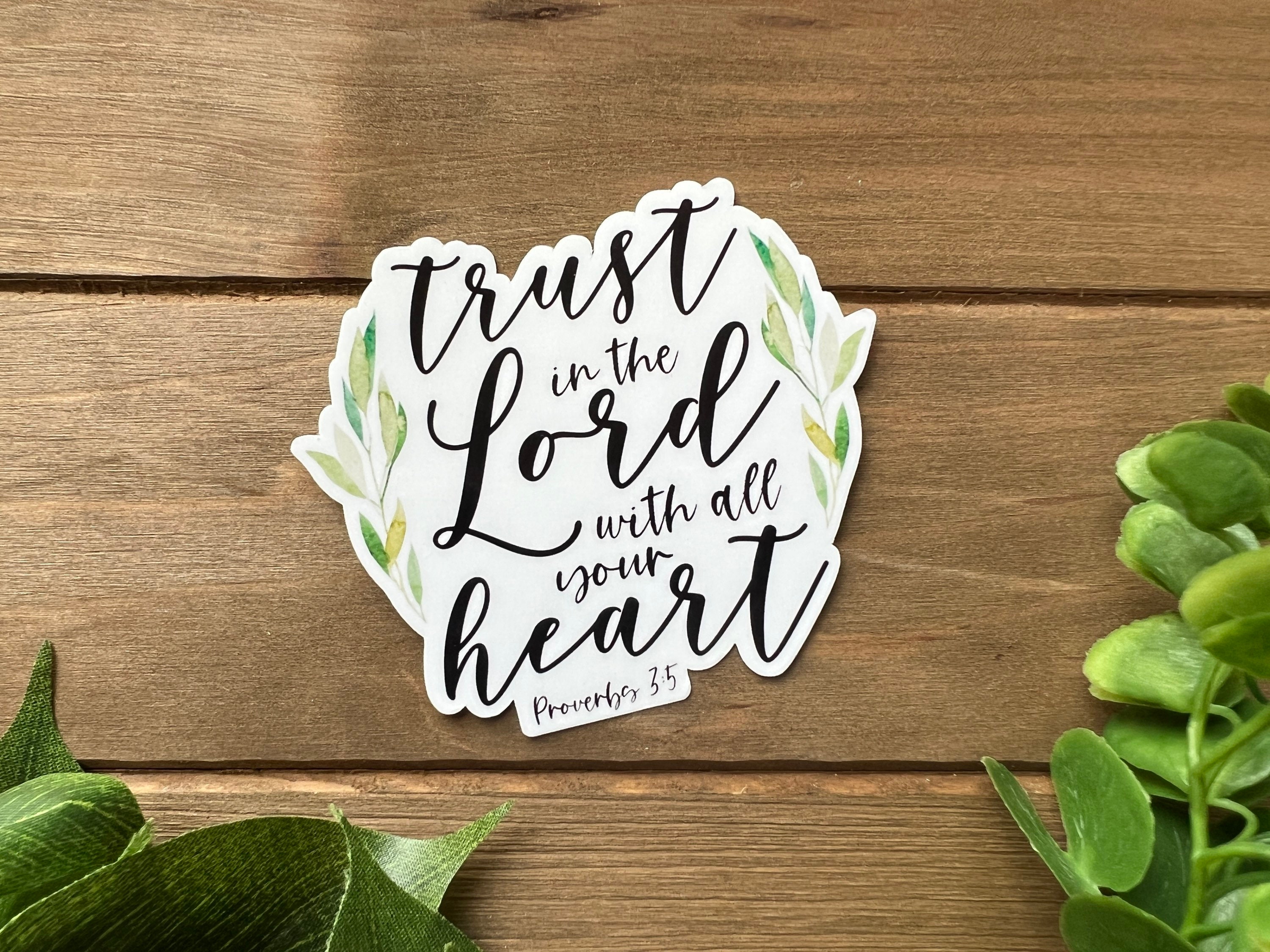 Faith Sticker Pack | Greenery Bible Verse Stickers | Scripture ...