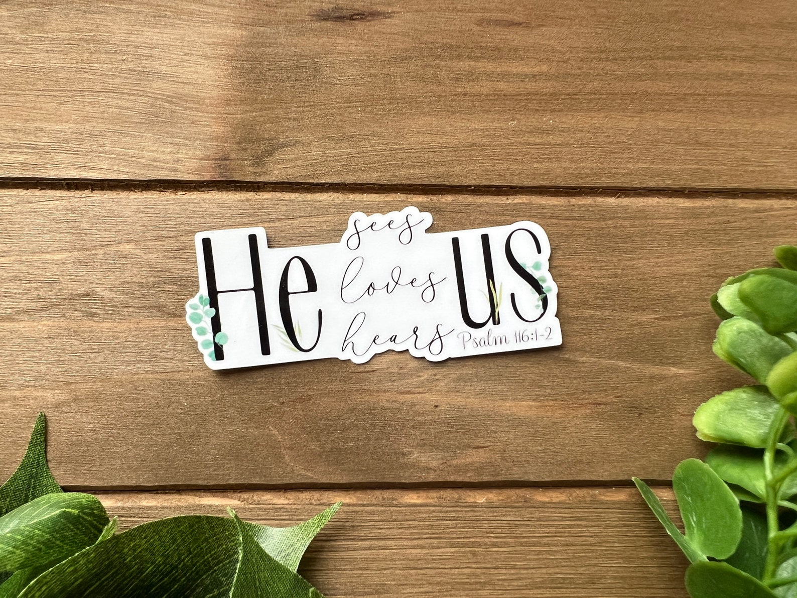 Faith Sticker Pack | Greenery Bible Verse Stickers | Scripture ...