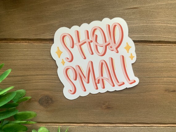 SMALL BUSINESS OWNER Sticker Water Bottle Decals Water Resistant Vinyl Laptop Stickers Small Biz Owner Stickers Boho Aesthetic