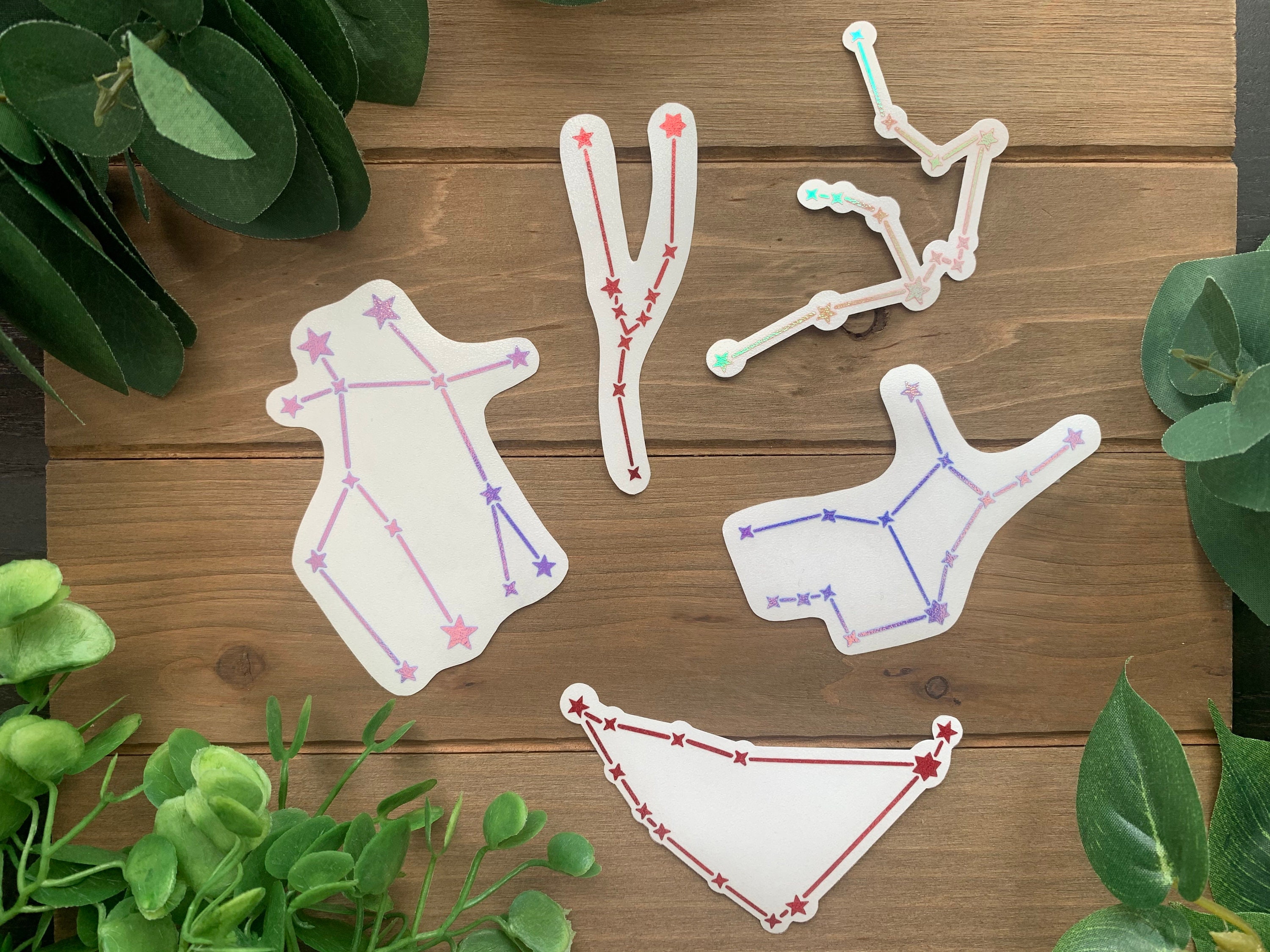 Zodiac Constellation Vinyl Decal | Zodiac Signs | Holographic Vinyl |…