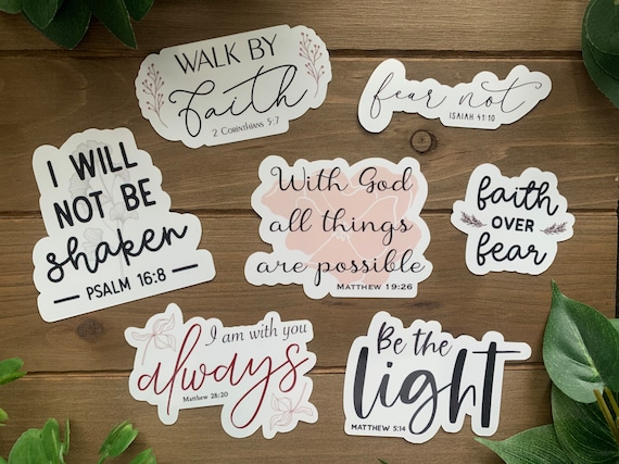 FAITH Sticker Pack Bible Verse Stickers Scripture Christian