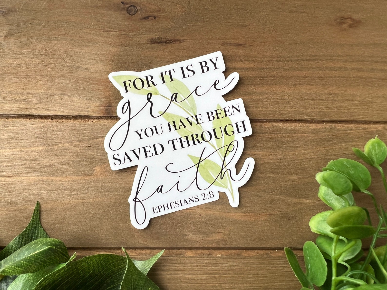 Faith Sticker Pack | Greenery Bible Verse Stickers | Scripture ...