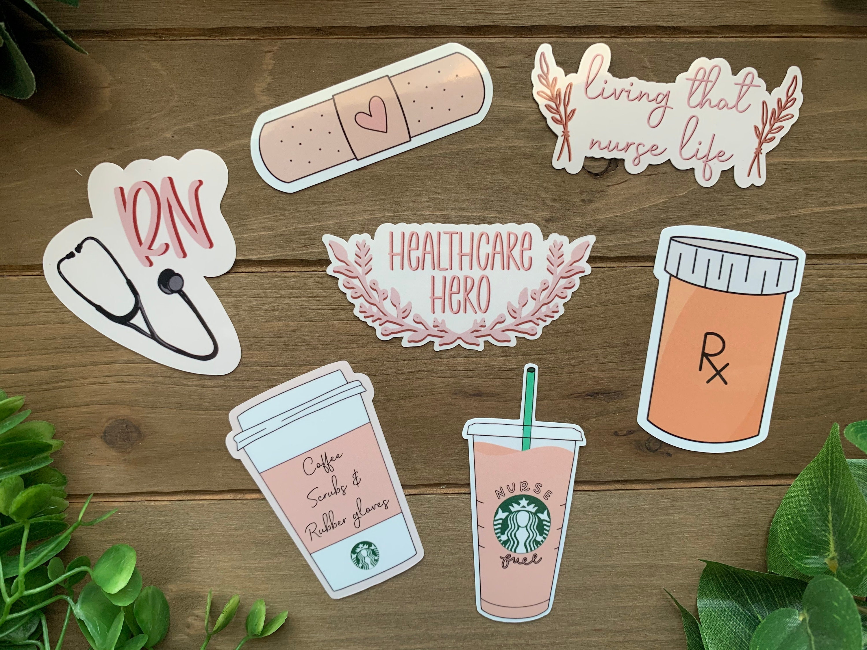 Boho NURSE Sticker Pack Healthcare Stickers Aesthetic Etsy