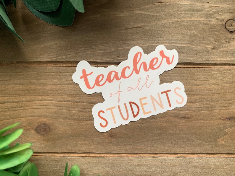 Boho TEACHER Sticker Pack Education Aesthetic Water | Etsy