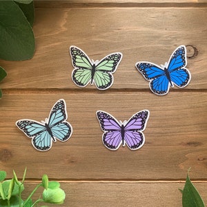 Mini Monarch Schmetterling Aufkleber | Ästhetische | Wetterfest Vinyl | Wasserdicht | Laptop-Aufkleber | Wasserflasche Aufkleber