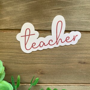 Aesthetic TEACHER Sticker Pack Education Boho Aesthetic Water Resistant Vinyl Laptop Sticker Die Cut Stickers Water Bottle Decal Teacher