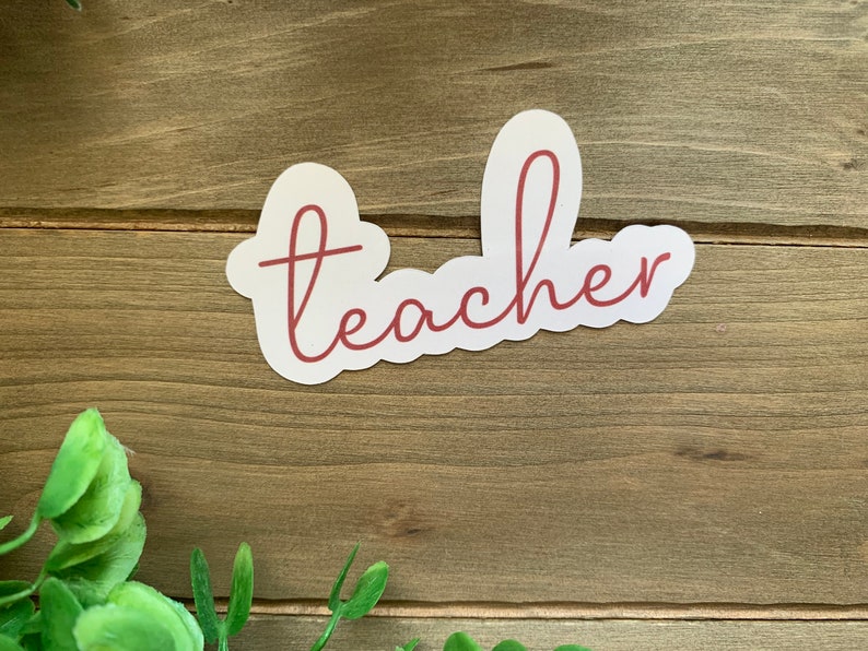 Aesthetic TEACHER Sticker Pack Education Boho Aesthetic Water Resistant Vinyl Laptop Sticker Die Cut Stickers Water Bottle Decal Teacher