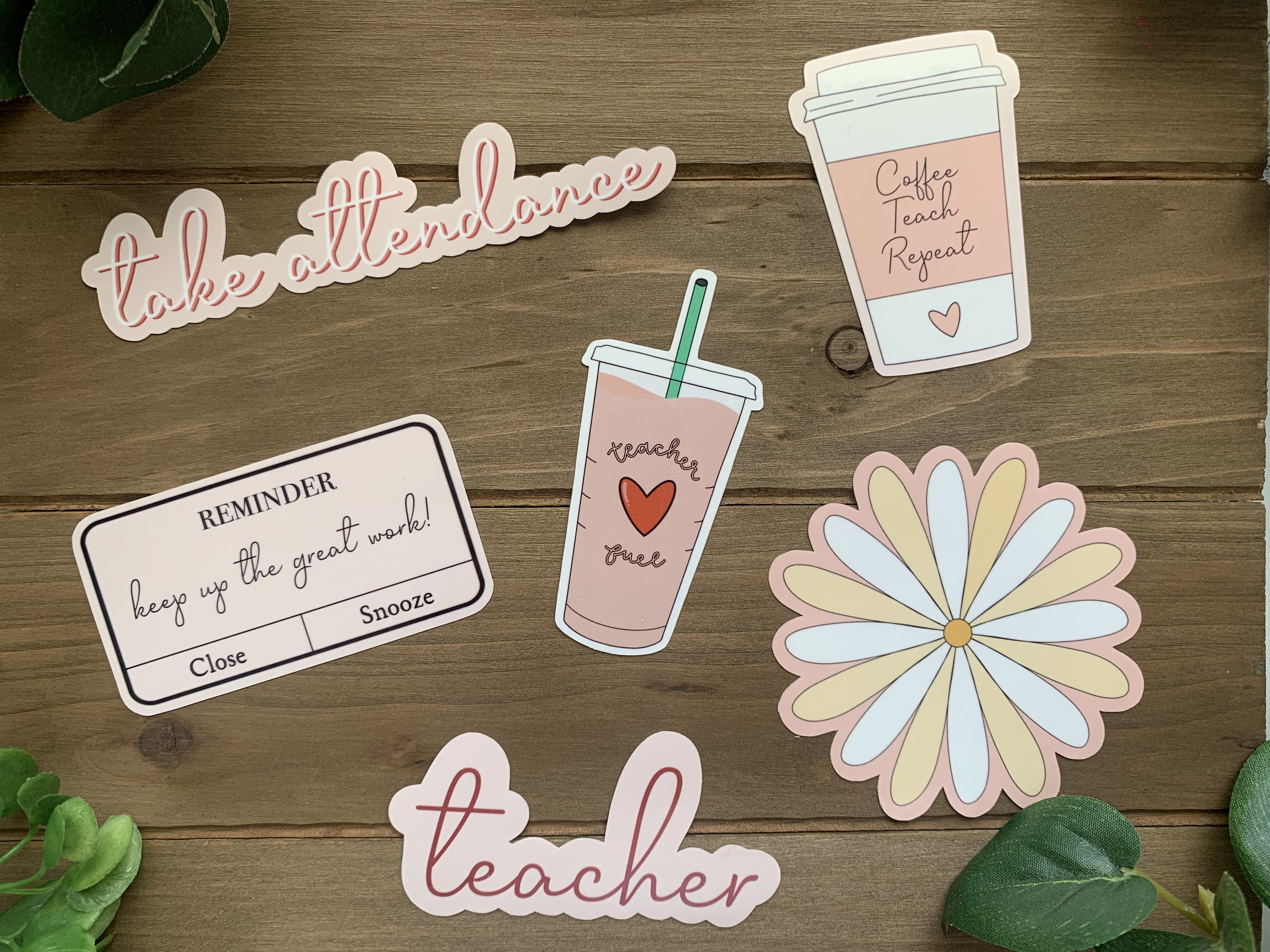 Aesthetic TEACHER Sticker Pack Education Boho Aesthetic Water