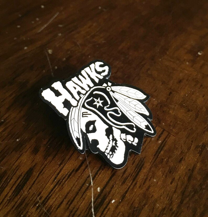 Hawks Misfits Hat Pin Blackhawks the Misfits Lapel Etsy