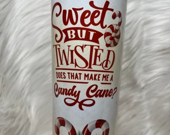 Twisted Candy Cane Tumbler