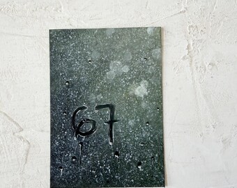 ACEO ART Original Oil Painting Rainy Window 67
