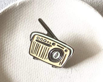 Vintage Radio Soft Enamel Pin