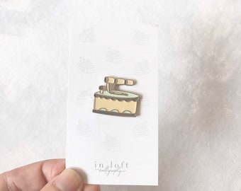 Vintage Coal Iron Soft Enamel Pin