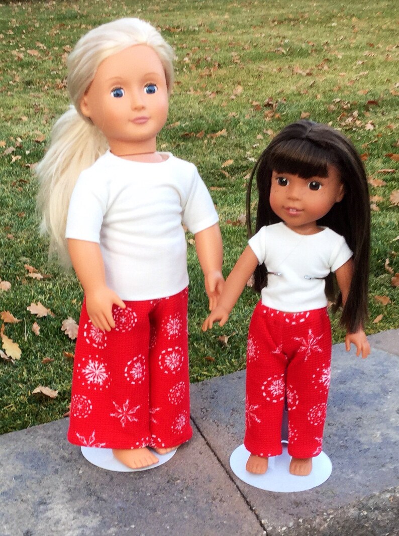Matching pajamas for 18 inch dolls like American girl dolls Etsy