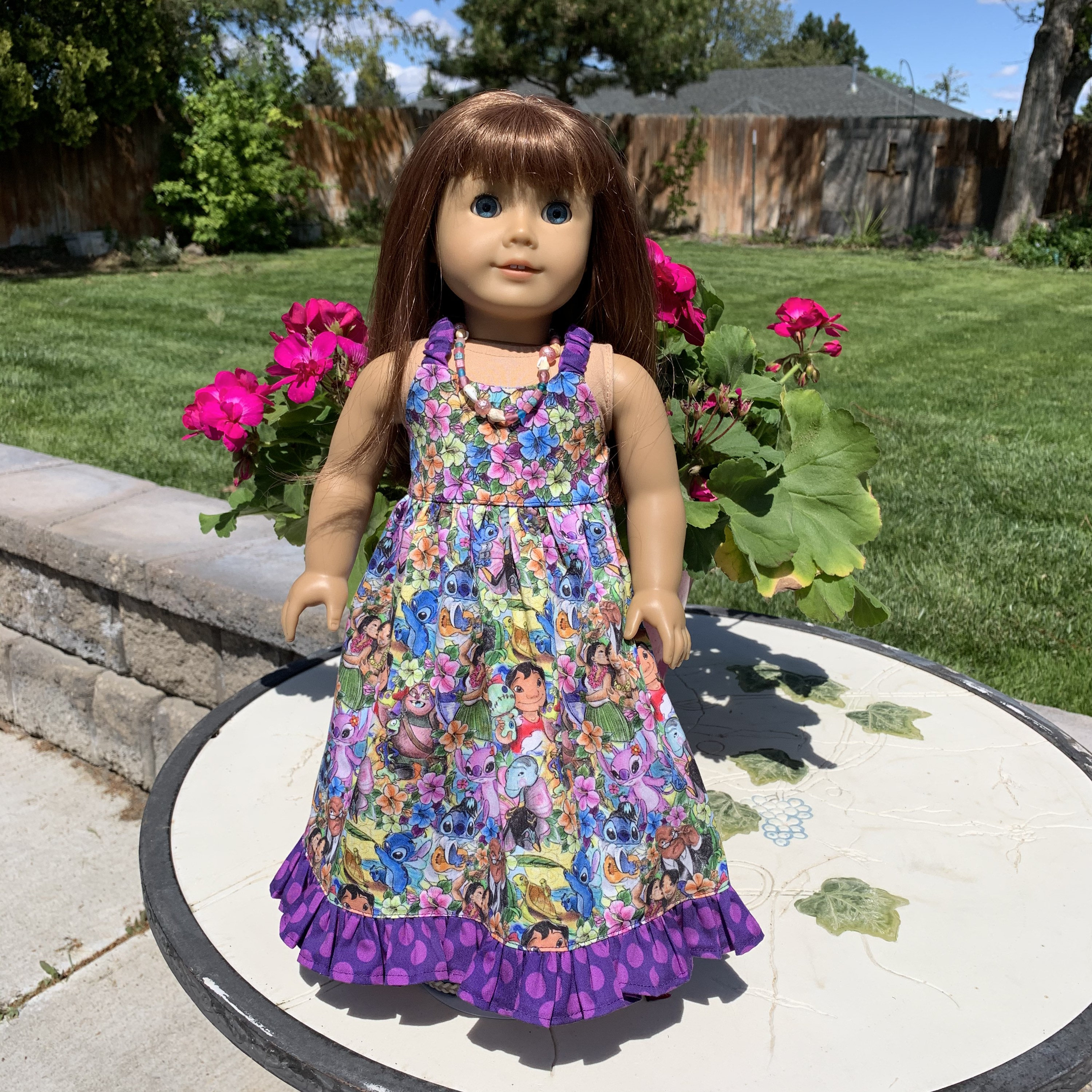Wellie Wisher Hawaiian Dress Handmade Wellie Wisher Hawaiian Dress Handmade
