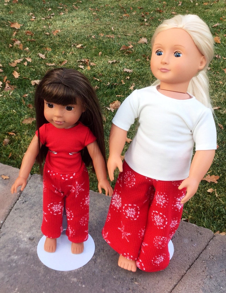 Matching pajamas for 18 inch dolls like American girl dolls Etsy