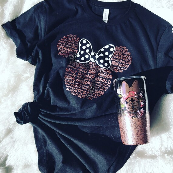 rose gold minnie mouse shirt