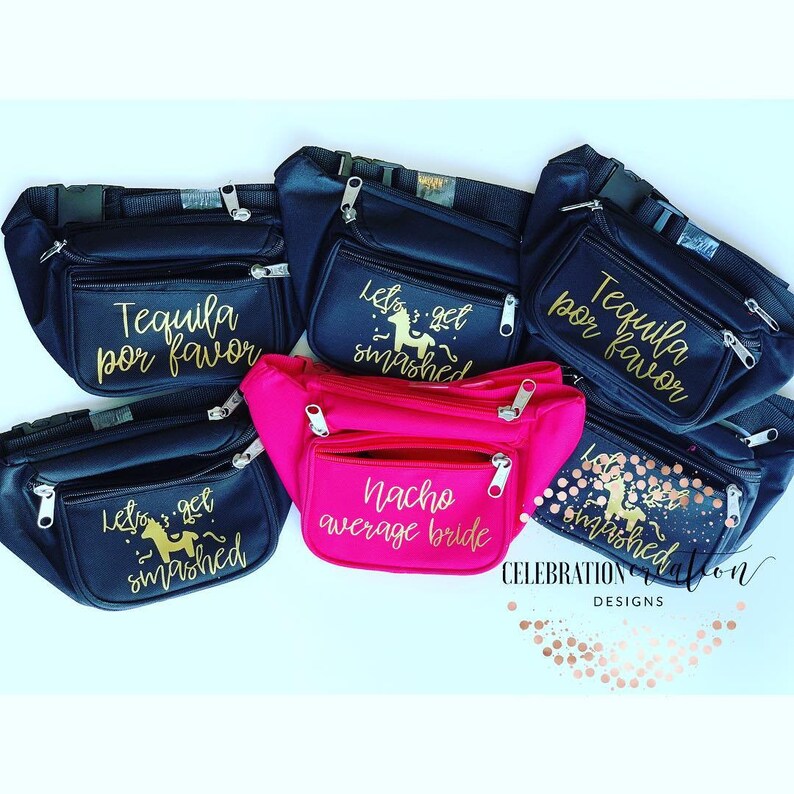 bride squad fanny packs