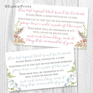Peter Rabbit Girl or Boy Baby Shower Printable Invitation { Blue or Pink or Green } { Script } { Beatrix Potter } image 3