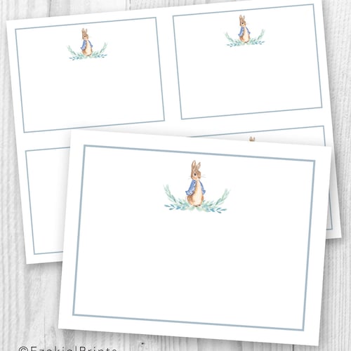 Peter Rabbit Printable Thank You Card or Stationary Card - Etsy