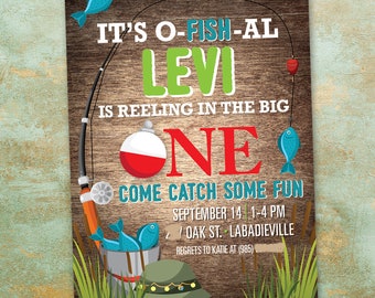 O-Fish-Ally ONE, the Big One, Fishing Birthday, First Birthday Fishing, ONE Fishing, Gone Fishing, Ofishally One, Fishing First Birthday