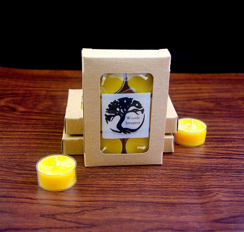 Beeswax Tea Lights 6 Pack Gift Box Canadian Beeswax Candles Etsy
