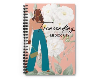 8x6 Melanin Notebook, Black Girl Notebook, Spiral Notebook, African American Woman Journal Notebook, Black Girl Magic