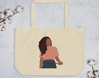 Black Woman Tote Bag| Black Girl Gifts | Black Girl Magic | Best friend Gifts | african woman gift | african american totes | black girl bag