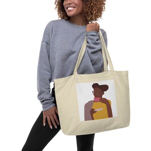 Black Woman Tote Bag| Black Girl Gifts | Black Girl Magic | Best friend Gifts | african woman gift | african american totes | black girl bag