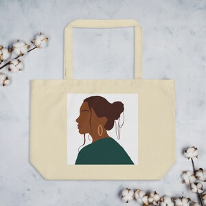 Black Woman Tote Bag| Black Girl Gifts | Black Girl Magic | Best friend Gifts | african woman gift | african american totes | black girl bag