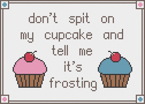 Cupcake Cross Stitch Chart