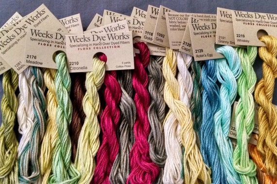 Weeks Dye Works Floss Color Chart