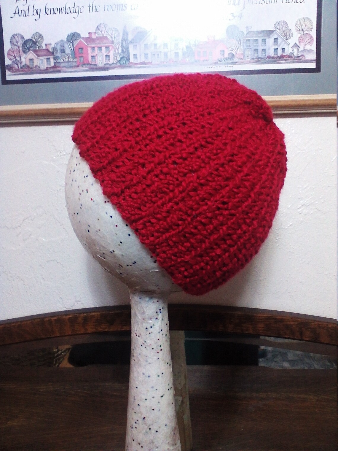 Ready to ship red stocking hat is soft warm and washable | Etsy