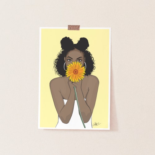 black girl magic, african american art,  wall art, melanin, art print, afro art, natural hair art, natural hair, black woman art, wall decor