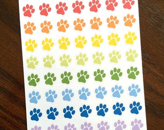 Paw Prints Planner Stickers - Paw Stickers - Dog Stickers - Cat Stickers - Pet Care Planner Stickers - Pet Stickers - Animal Stickers