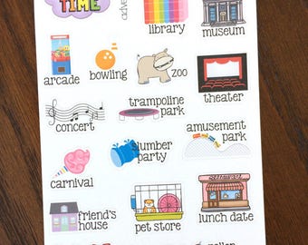 Kid Adventures Stickers - Quality Family Time Planner Stickers - Kid Stickers - Children Stickers - Bucket List Stickers - Mom Stickers