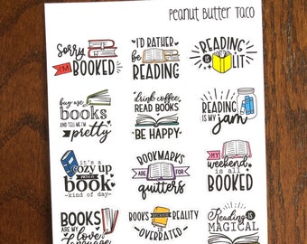 More Reading Quotes! Stickers - Bookworm Planner Stickers - Bookish Quotes Planner Stickers - Bookish Stickers - Book Lover Stickers - Books