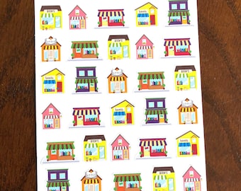 Bookstores Planner Stickers - Reading Planner Stickers - Bookshop Stickers - Bookish Stickers - Reading Stickers - Bookworm Stickers