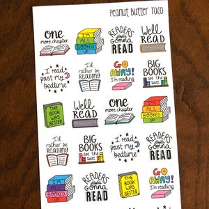 Readers Gonna Read Stickers - Bookworm Planner Stickers - Reading Quotes Planner Stickers - Bookish Stickers - Book Lover Stickers - Books