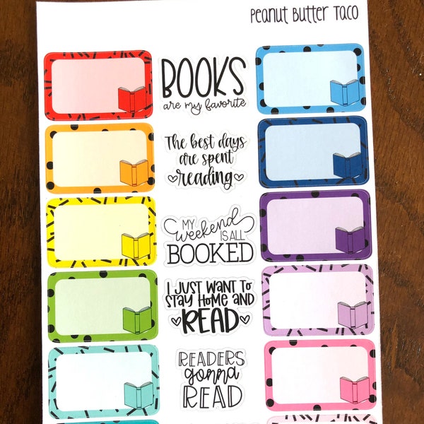 Books are my Favorite Planner Stickers - Bookish Reading Stickers - Book Journal Stickers - Bookworm Stickers - Library Stickers