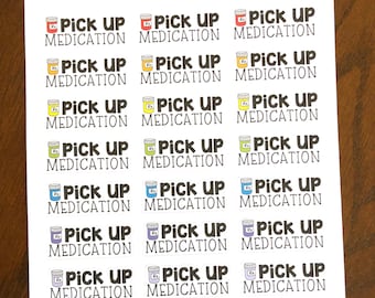 服薬プランナーステッカー - 処方箋ステッカー - Rxステッカー - 薬ステッカー - 医者ステッカー - 医療ステッカー - 錠剤