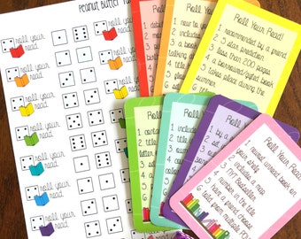Roll Your Read - Reading TBR Game - Bookworm Gift - Bookish Gift - Book Lover - Reading Stickers - Reading Game