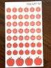 Apple Date Covers - Apple Planner Stickers - Apple Dates - Apple Number Stickers - School Countdown Stickers - Fall Stickers - Apple Sticker 