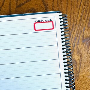 Reading Event Planner Stickers - Author Event - Bookish Event - Library ...