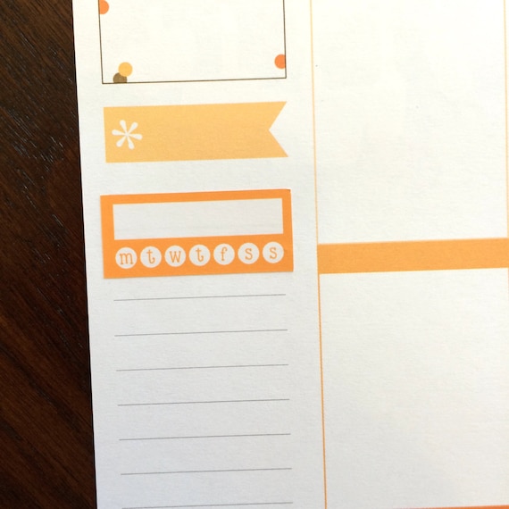 Embellishments Papercraft Daily Habit Stickers Habit Planner Stickers ...