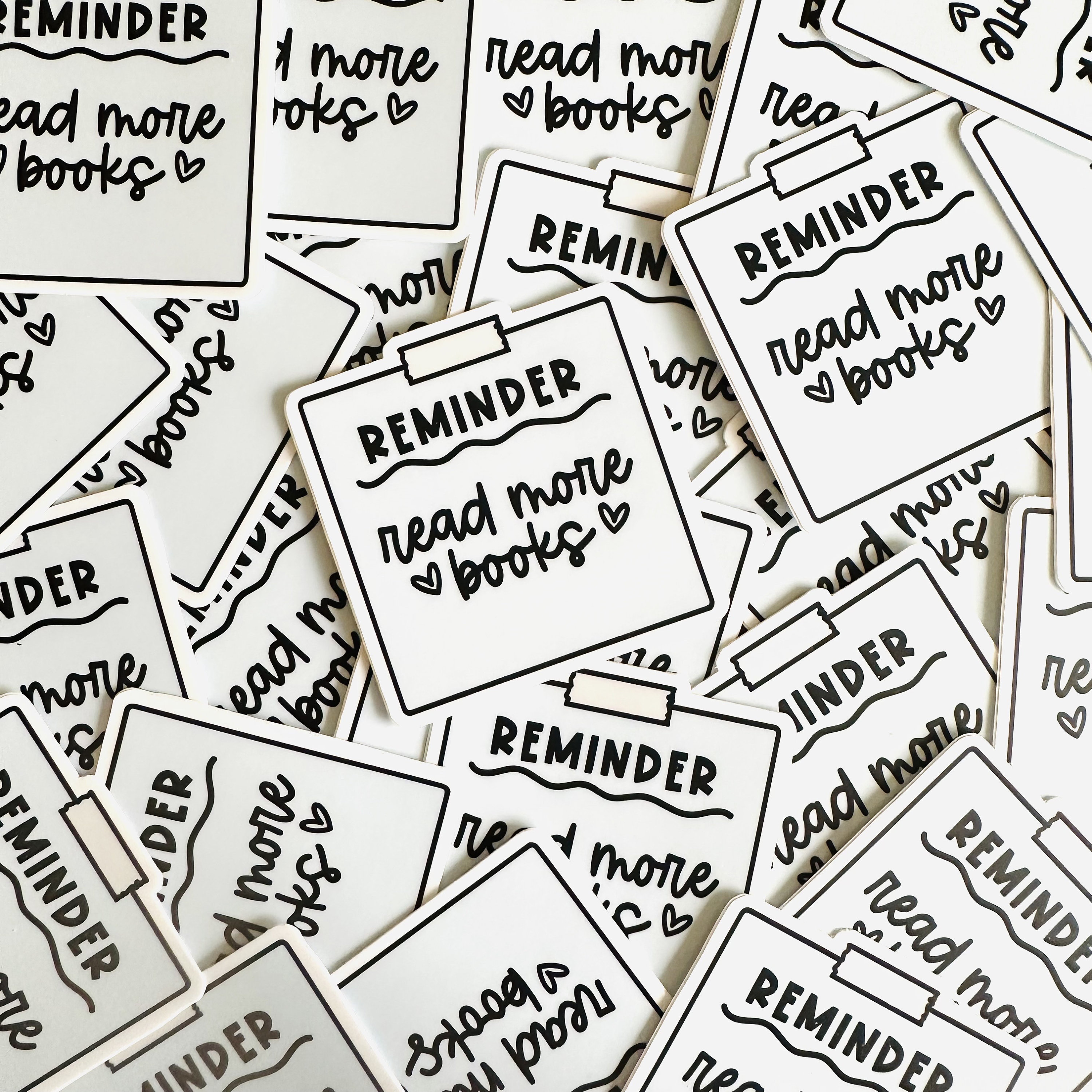 Pegatina de vinilo con recordatorio para leer más libros - Adhesivo de vinilo para amantes de los libros - Adhesivo para portátil - Troquelado para regalo de club de lectura - Adhesivos de vinilo para lectura - Bookworm