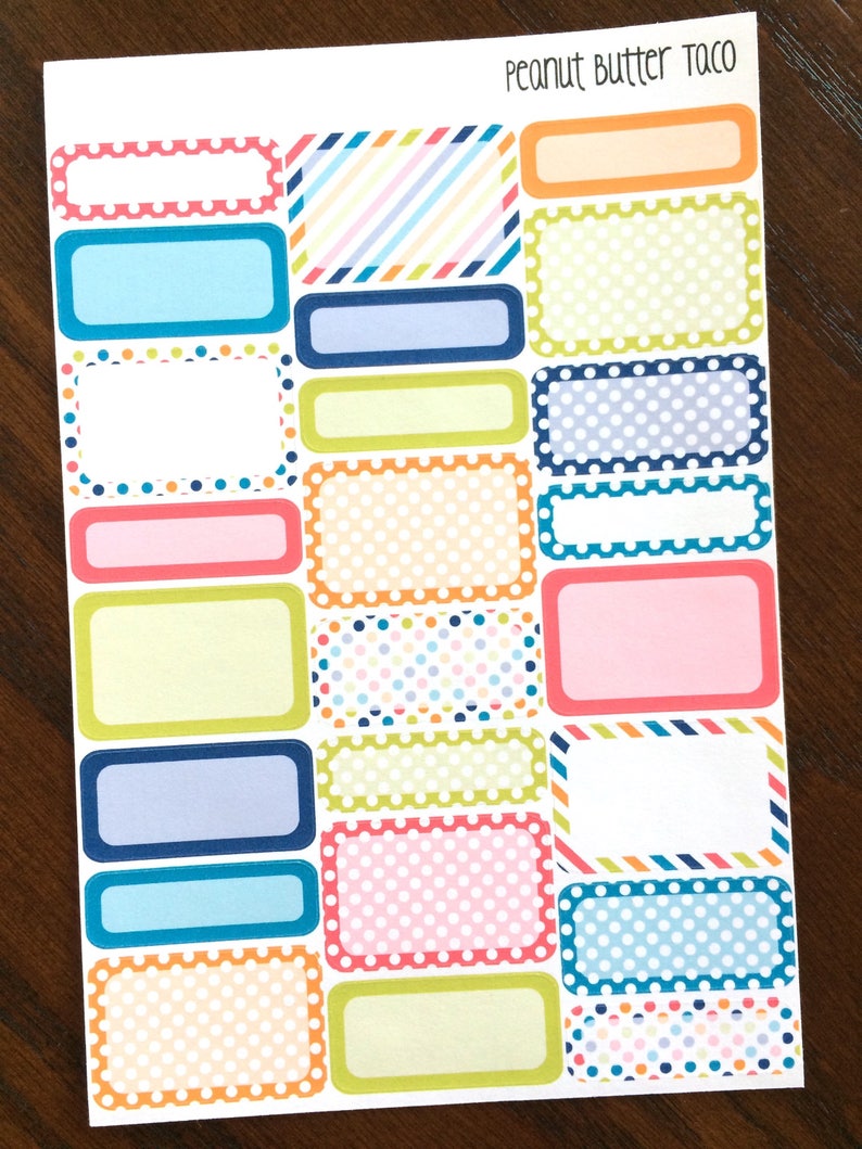 Polka Dots Weekly Kit Planner Stickers Simple Weekly Kit Functional Weekly Kit Planner Stickers Bright Weekly Kit